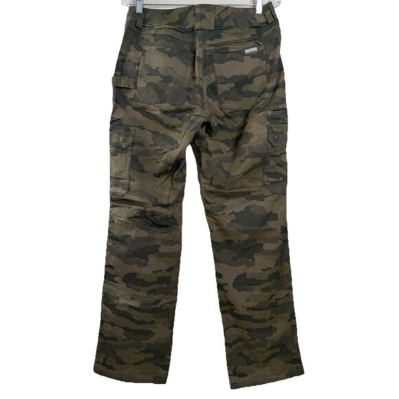 Duluth 6 Curvesetter (Actual 28x32) Brown/Green Camo Cargo Jeans 1% Stretch EUC - Picture 8 of 12